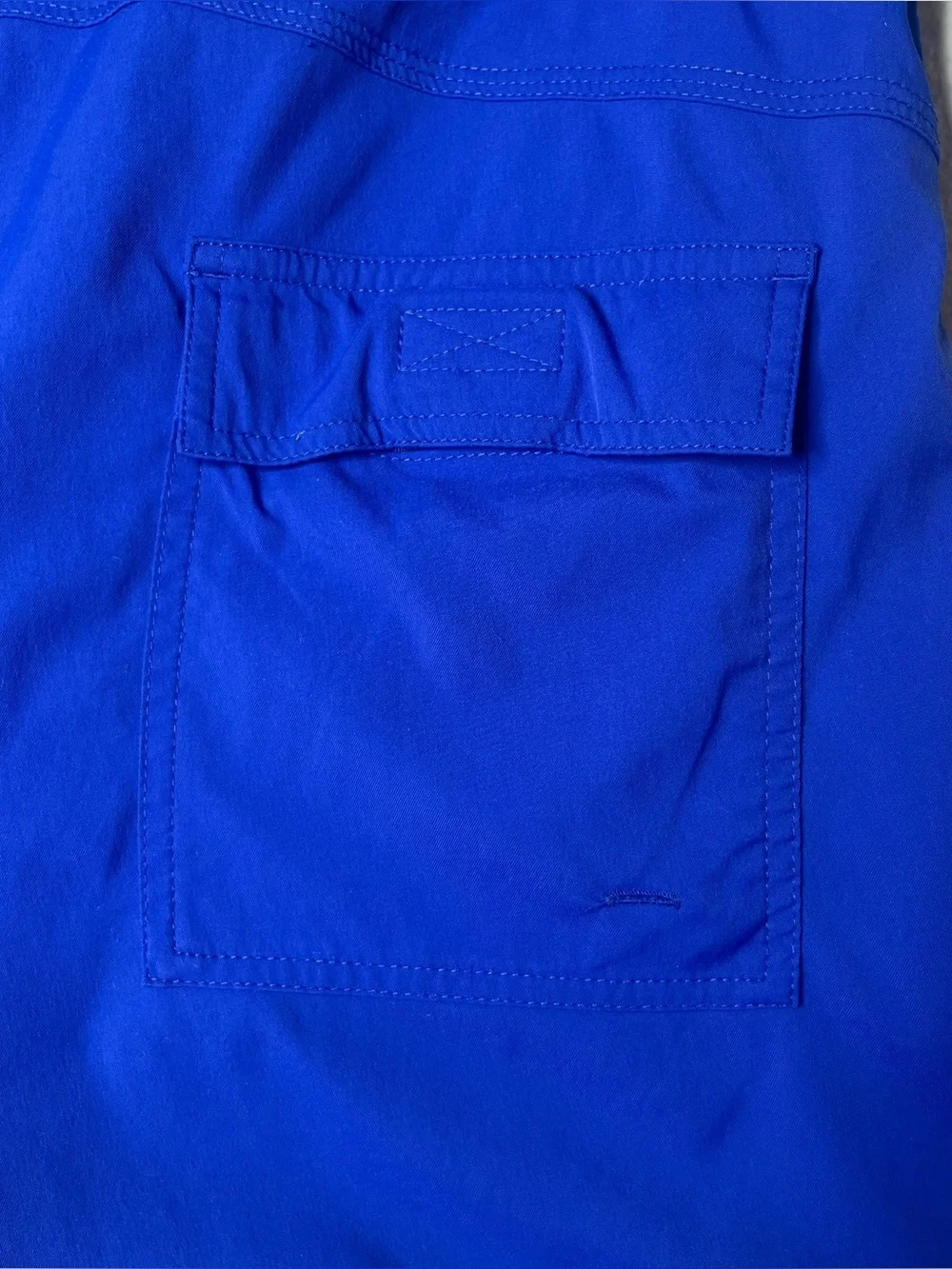 Vilebrequin Solid Blue Flat Belt Swim Shorts Trunks Short Inseam Size Medium